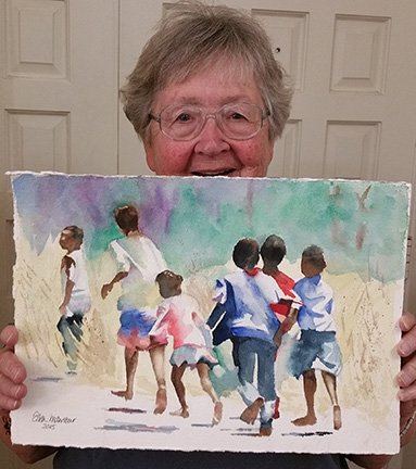 EllenKidsRunning